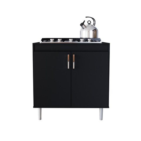 Balcão para Cooktop de Cozinha 2 Portas Turim para Cooktop 5 Bocas Movelove