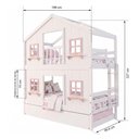 Ver imagem 4 de Treliche Infantil Casinha Dos Sonhos com Fechamento Inferior em Madeira Maciça Branco/Rosa