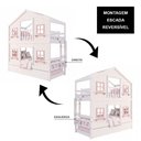 Ver imagem 6 de Treliche Infantil Casinha Dos Sonhos com Fechamento Inferior em Madeira Maciça Branco/Rosa