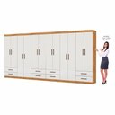 Ver imagem 4 de Closet Casal Duplo Lu 12 Portas 8 Gavetas
