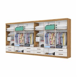 Closet Casal Duplo Lu 12 Portas 8 Gavetas - 2