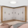 Closet Casal Duplo Lu 12 Portas 8 Gavetas - 1
