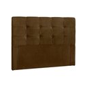 Ver imagem 1 de Painel de Cama Box Estofada Queen Clean Plus Suede Marrom Chocolate - Simbal