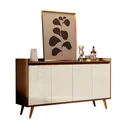 Ver imagem 1 de Balcão Buffet Retrô Delta Malbec com Off-White