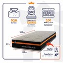 Ver imagem 3 de Colchão c/ Molas Ensacadas Sirius Solteiro 88x188x27 Preto