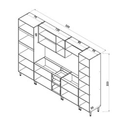 Cozinha Completa Vitoria 6 Peças CV002 Avela Rubi Hecol - 4 Cozinha Completa Vitoria 6 Peças CV002 Avela Rubi Hecol - 4