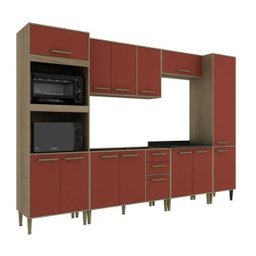 Cozinha Completa Vitoria 6 Peças CV002 Avela Rubi Hecol - 2 Cozinha Completa Vitoria 6 Peças CV002 Avela Rubi Hecol - 2