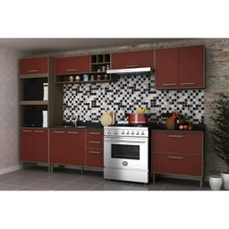 Cozinha Completa Vitoria 6 Peças CV001 Avela Rubi Hecol - 5 Cozinha Completa Vitoria 6 Peças CV001 Avela Rubi Hecol - 5