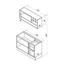 Ver imagem 4 de Cozinha Completa Safira 2 Peças CS011 Avela Rubi Hecol