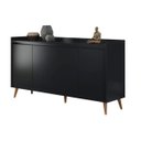 Ver imagem 1 de Buffet Aparador Retrô Delux Preto