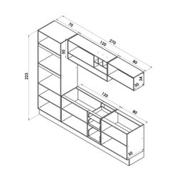 Cozinha Completa Safira 5 Peças CS003 Avela Rubi Hecol - 4 Cozinha Completa Safira 5 Peças CS003 Avela Rubi Hecol - 4