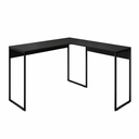 Ver imagem 2 de Mesa em L Escrivaninha Preta para Computador Estudo Trabalho Lb