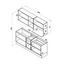 Ver imagem 4 de Cozinha Completa Safira 5 Peças CS004 Avela Rubi Hecol