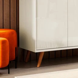 Balcão Buffet Retrô Delta Off-White - 3