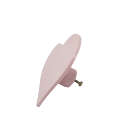 Puxador de Gaveta Decorativo em Formato de Coração, Rosa, Kit com 2 Peças:rosa - 1