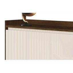 Buffet Aparador Retrô Clássico Malbec com Off-White - 3
