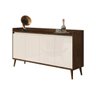 Buffet Aparador Retrô Clássico Malbec com Off-White - 2