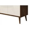 Buffet Aparador Retrô Clássico Malbec com Off-White - 4