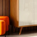 Ver imagem 3 de Balcão Buffet Retrô Delta Freijó com Off-White