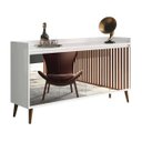 Ver imagem 1 de Balcão Buffet Retrô com Espelho Delta Branco Gloss