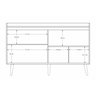 Balcão Buffet Retrô Delta Branco Gloss - 6