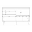 Ver imagem 6 de Balcão Buffet Retrô Delta Branco Gloss