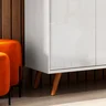 Balcão Buffet Retrô Delta Branco Gloss - 4