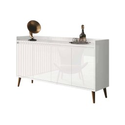 Buffet Aparador Retrô Delux Branco Gloss - 1