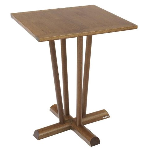 Mesa de Madeira Tramontina Ritmo Maruja 700 mm em Madeira Tauarí Amêndoa Fsc Tramontina