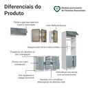 Ver imagem 4 de Armário de Cozinha Completa 270 cm Branco/Cinza Lux Madesa 08