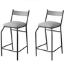 Kit 3 Banquetas Bancos Bistrô Alta para Cozinha Balcão Aço - 1