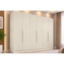 Ver imagem 1 de Guarda Roupa 6 Portas 6 Gavetas Oslo Europa Off White