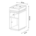 Ver imagem 2 de Mesa para Telefone Olivia Branco Artely