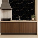 Ver imagem 2 de Placa Revestimento Flexível Mármore Grande de Parede Decorativo Lavável - Autocolante