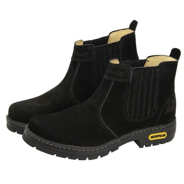 Bota industrial masculina impermeável com bico de aço da Caterpillar