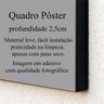 Quadros Decorativos Amor, paz, gratidão e Fé kit 4 peças 20x30cm Sala, Consultório - Preto - Preto - 5