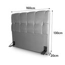 Ver imagem 7 de Cabeceira Luna Cama Box Queen 160cm Suede Velut Cinza - King House