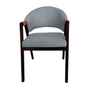 Ver imagem 3 de Kit 4 Cadeira Jantar Madeira Maciça Hélen Compose Facto Ocre Cor do Assento:cinza Linho;cor da Estru