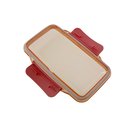 Ver imagem 7 de Kit 2 Pote Marmita Com Divisória Removível Lancheira Infantil Escola Passeio Fitness Rosa