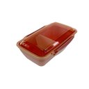 Ver imagem 2 de Kit 2 Pote Marmita Com Divisória Removível Lancheira Infantil Escola Passeio Fitness Rosa