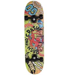 Skate Hot Wheels C/ Acessorios de Segurança Verde e Preto Fun F0010-6 - 1