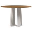 Ver imagem 1 de Mesa de Jantar 120 Cm Isabela sem Vidro Off White Ype – New Ceval