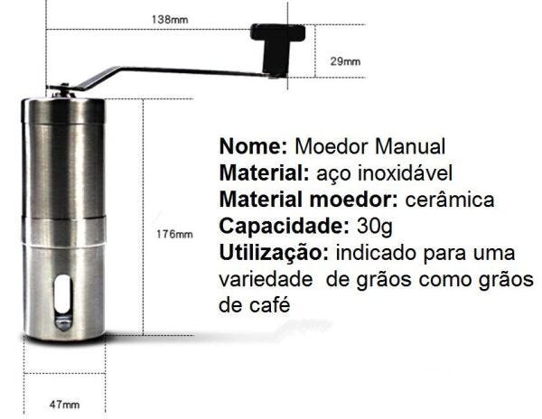 Moedor de Café Inox com núcleo em cerâmica - 2