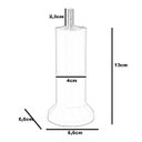 Ver imagem 3 de 6 Pés Cama Box e Cabeceira Universal Castor Gazin Ortobom Pe de 13cm Preto