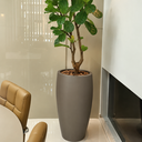 Ver imagem 2 de Vaso de Fibra de Vidro Atenas g 90cm Grande Bronze Fosco