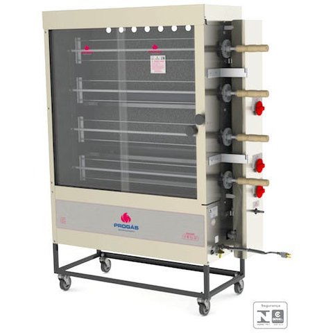 Assador Rotativo a Gás Para 20 Frangos PR-623 TR Style Progás