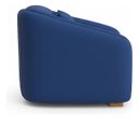 Ver imagem 4 de Poltrona Lilian Luxo Recepção Escritório Suede Branco:azul-royal/liso