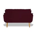 Ver imagem 3 de Namoradeira Decorativa Opala Suede:bordo
