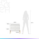 Ver mais imagens de Conjunto 2 Mesas de Cabeceira com 2 Gavetas Jasper 64 cm