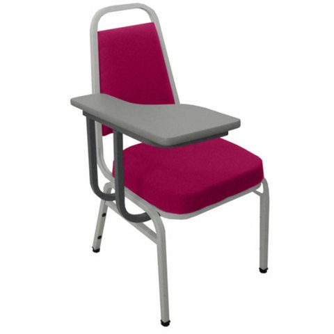 Cadeira Universitária Empilhável Linha Hotel Plus Rosa